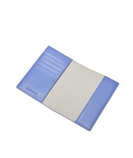 COCCINELLE METALLIC SOFT Porta pasaporte de cuero martillado azul - Accesorios de viaje - 2