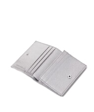 COCCINELLE METALLIC SOFT Cartera peque&ntilde;a de piel SILVER - Carteras Mujer - 2