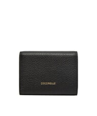 COCCINELLE MAGIE Cartera mediana de piel martillada negro - Carteras Mujer - 3