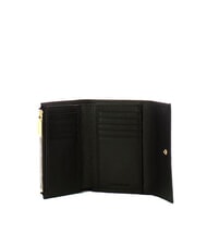 COCCINELLE METALLIC SOFT Cartera mediana de piel martillada negro - Carteras Mujer - 2