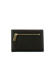 COCCINELLE METALLIC SOFT Cartera mediana de piel martillada negro - Carteras Mujer - 3