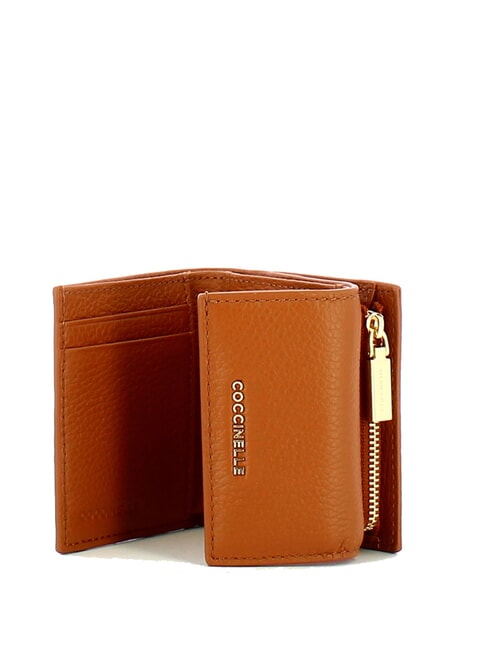 METALLIC SOFT Cartera de piel granulada CUIR - Carteras Mujer