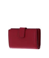 COCCINELLE METALLIC SOFT Cartera en piel texturizada sangr&iacute;a - Carteras Mujer - 4