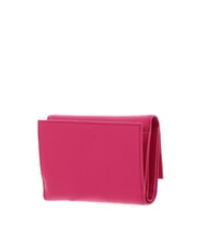 COCCINELLE METALLIC SOFT Cartera plegable de piel martillada nueva fucsia - Carteras Mujer - 5