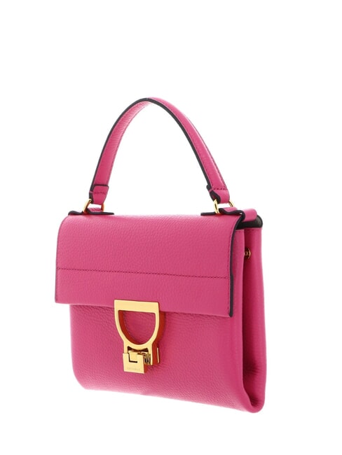 ARLETTIS Minibolso de piel con textura nueva fucsia - Bolsos Mujer