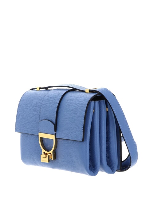 ARLETTIS Bolso de mano de piel martillada azul - Bolsos Mujer