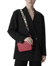 COCCINELLE TEBE Bolso bandolera en piel texturizada rub&iacute; - Bolsos Mujer - 6