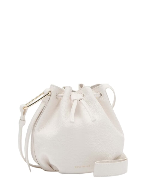MALORY  Mini cubo de cuero blanco - Bolsos Mujer