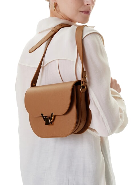 DEW Bolso bandolera de piel martillada bater&iacute;a - Bolsos Mujer