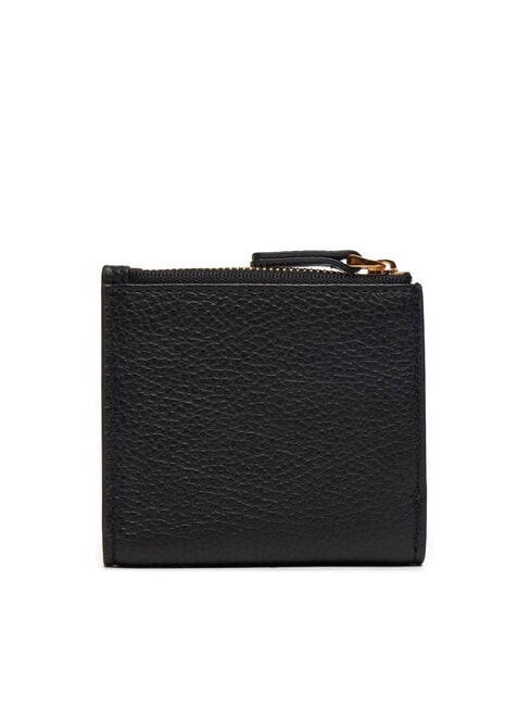 DEW Cartera compacta de piel martillada negro - Carteras Mujer