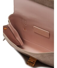 COCCINELLE ARLETTIS SUEDE DROPLET Mini bolso de piel con bandolera topo c&aacute;lido - Bolsos Mujer - 5