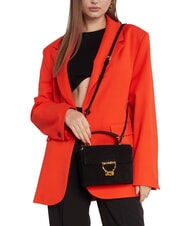 COCCINELLE ARLETTIS SUEDE DROPLET Mini bolso de piel con bandolera topo c&aacute;lido - Bolsos Mujer - 6