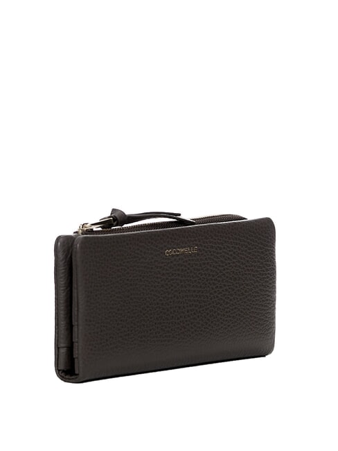 SOFTY Cartera de piel granulada negro - Carteras Mujer