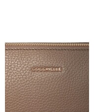 COCCINELLE GLEEN Bolso de compras de cuero topo c&aacute;lido - Bolsos Mujer - 4