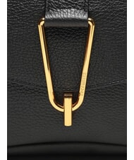 COCCINELLE HIMMA Bolso de hombro de piel martillada negro - Bolsos Mujer - 4