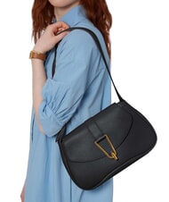 COCCINELLE HIMMA Bolso de hombro de piel martillada negro - Bolsos Mujer - 5