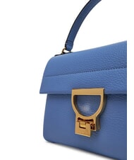 COCCINELLE ARLETTIS SIGNATURE Bolso de piel martillada azul - Bolsos Mujer - 3