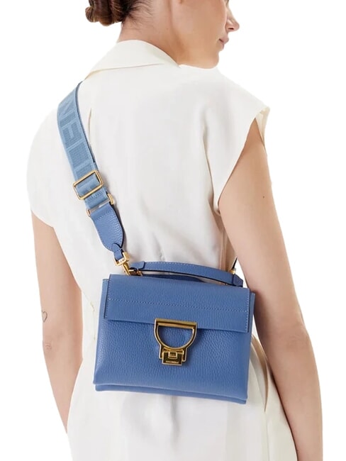 ARLETTIS Signature Mini bolso de mano, con bandolera azul - Bolsos Mujer