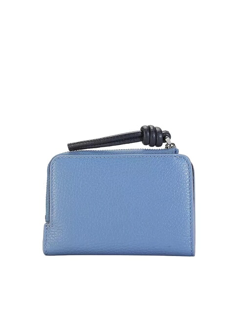 MYRTHA MAXI LOG Cartera mediana de piel con cremallera verde musgo / litchi - Carteras Mujer