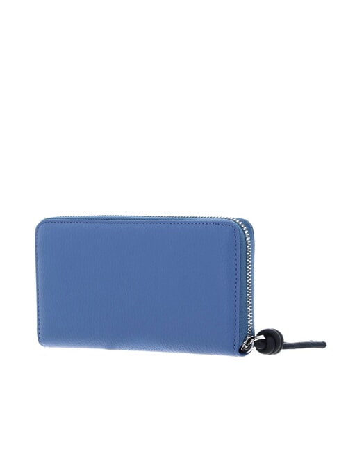 MYRTHA MAXI LOG Cartera grande de cuero con cremallera verde musgo / litchi - Bolsos Mujer