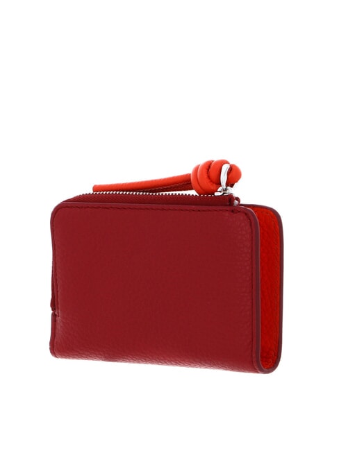 MYRTHA MAXI LOG Cartera mediana de piel con cremallera hierba gr/mes gr - Carteras Mujer