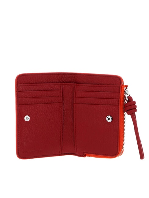 MYRTHA MAXI LOG Cartera mediana de piel con cremallera gazpacho/sangri - Carteras Mujer