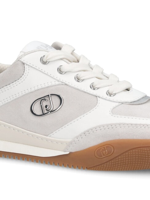 LEWIS 01 Zapatillas con logo de metal blanco - Zapatos Mujer