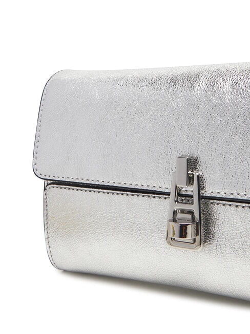 MAGIE 2NITE SMOOTH Bolso de mano de piel metalizada SILVER - Bolsos Mujer