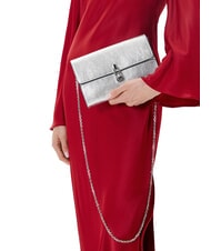 COCCINELLE MAGIE 2NITE SMOOTH Bolso de mano de piel metalizada SILVER - Bolsos Mujer - 4