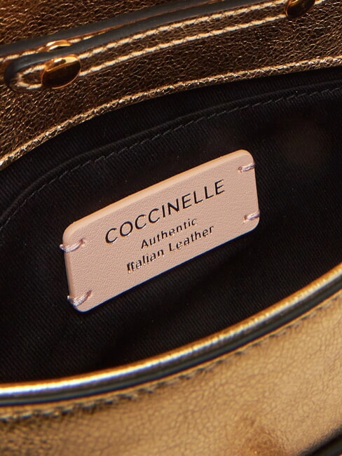 MAGIE 2NITE SMOOTH Bolso de mano de piel metalizada dorado - Bolsos Mujer