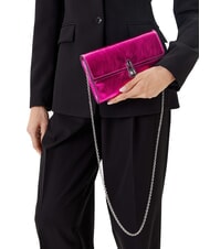 COCCINELLE MAGIE 2NITE SMOOTH Bolso de mano de piel metalizada sangr&iacute;a - Bolsos Mujer - 5