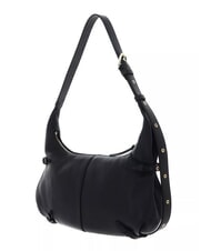 COCCINELLE ABIGAIL Bolso de hombro de piel martillada negro - Bolsos Mujer - 3