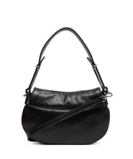 COCCINELLE MAGIE WRINKLED Bolso de hombro de piel con solapa negro - Bolsos Mujer - 2