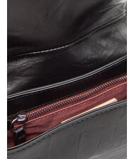 COCCINELLE MAGIE WRINKLED Bolso de hombro de piel con solapa negro - Bolsos Mujer - 6