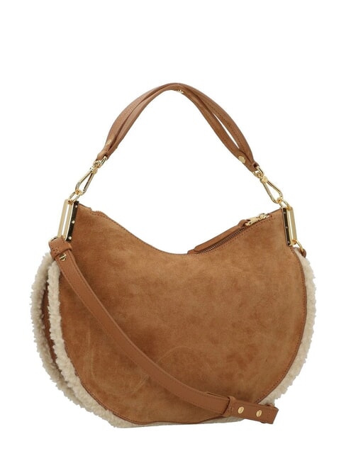 SUNUP ECO SHEARLING Bolso de hombro con correa para el hombro arrecife / melocot&oacute;n - Bolsos Mujer