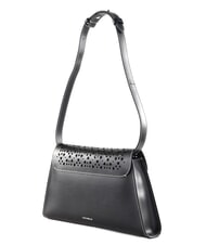 COCCINELLE DEW COW PERFORED Bolso de hombro de piel negro - Bolsos Mujer - 3