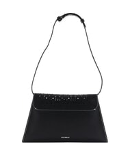 COCCINELLE DEW COW PERFORED Bolso de hombro de piel negro - Bolsos Mujer - 4