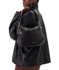 COCCINELLE MAGIE WRINKLED Bolso bandolera de piel con bandolera negro - Bolsos Mujer - 5