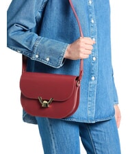 COCCINELLE DEW SHINY CALF Bolso de hombro de piel cepillada brandy - Bolsos Mujer - 4