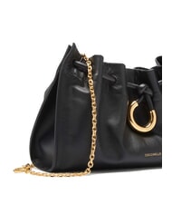 COCCINELLE ISABELA Bolso de piel con bandolera met&aacute;lica negro - Bolsos Mujer - 3