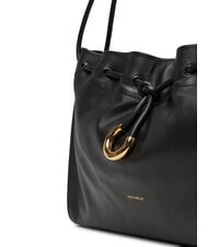 COCCINELLE ISABELA Bolso de hombro de piel suave negro - Bolsos Mujer - 3
