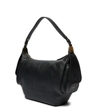 COCCINELLE CAMPUS Bolso de hombro tipo hobo de piel martillada negro - Bolsos Mujer - 2