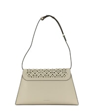 COCCINELLE DEW COW PERFORED Bolso de hombro de piel blanco - Bolsos Mujer - 4