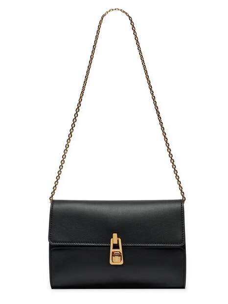 CAMPIONARIO - MAGIE 2NITE Bolso de mano de piel con bandolera de cadena negro - Bolsos Mujer