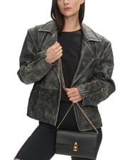 COCCINELLE CAMPIONARIO - MAGIE 2NITE Bolso de mano de piel con bandolera de cadena negro - Bolsos Mujer - 4