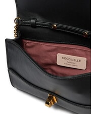 COCCINELLE CAMPIONARIO - MAGIE 2NITE Bolso de mano de piel con bandolera de cadena negro - Bolsos Mujer - 5