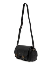 COCCINELLE CAMPUS Bolso de hombro de piel martillada negro - Bolsos Mujer - 4