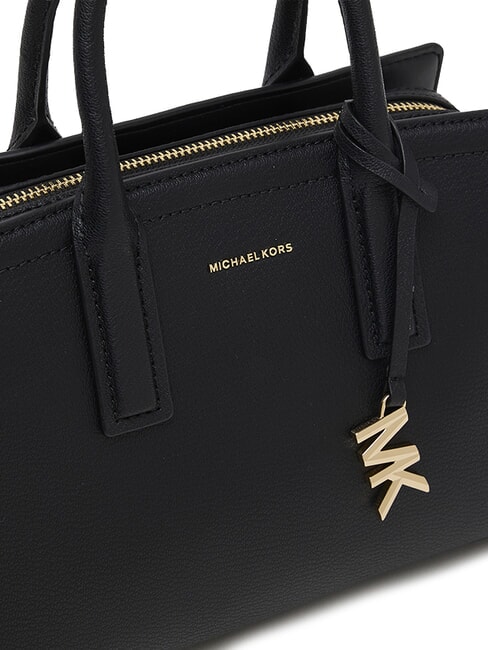 LAILA Bolso de piel con bandolera negro - Bolsos Mujer