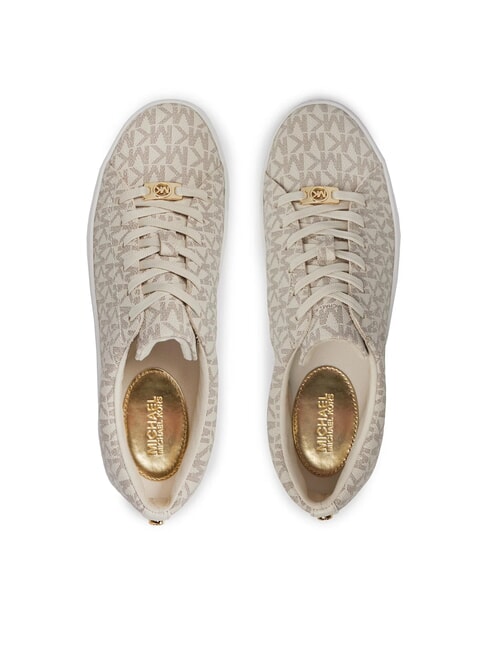 KEATON Zapatillas con estampado de logotipo por toda la superficie vainilla - Zapatos Mujer