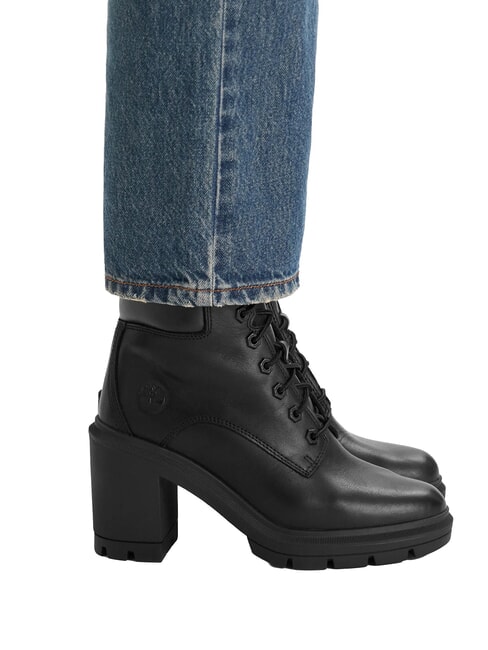 ALLINGTON Botines altos de piel Jetblack - Zapatos Mujer